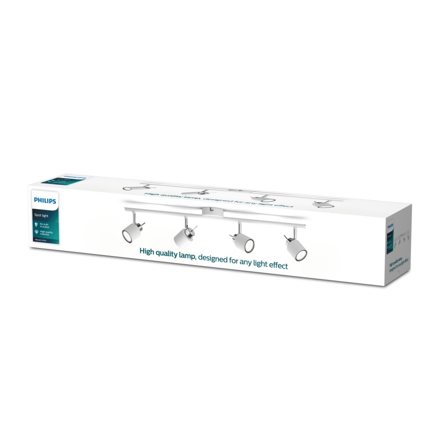 Philips - Bodové svítidlo 4xGU10/35W/230V bílá