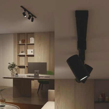 Philips - Bodové svítidlo v lištovém systému EASYLINK 3xGU10/7W/230V 1m černá