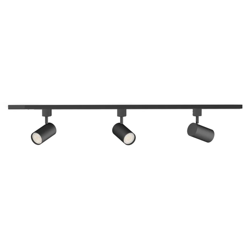 Philips - Bodové svítidlo v lištovém systému EASYLINK 3xGU10/7W/230V 1m černá