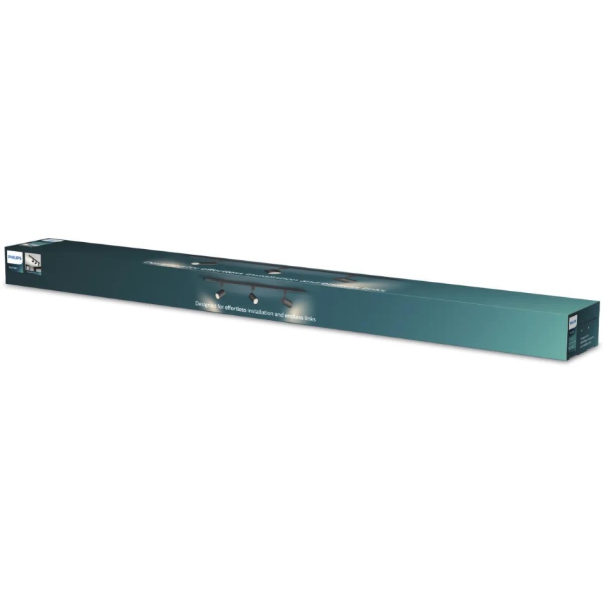 Philips - Bodové svítidlo v lištovém systému EASYLINK 3xGU10/7W/230V 1m černá