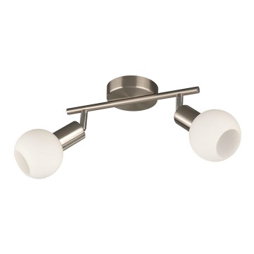 Philips Bright Light 55832/17/10 - Bodové svítidlo NICKEL 2xE14/9W/230V