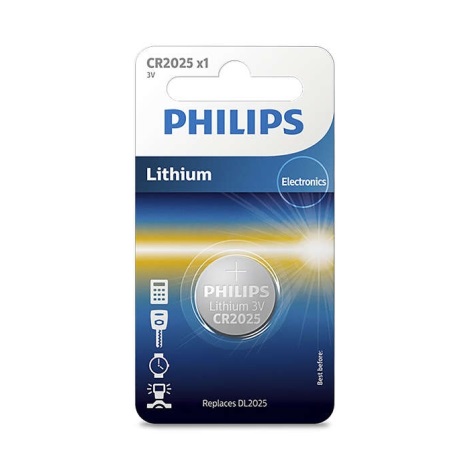 Philips CR2025/01B - Lithiová baterie CR2025 MINICELLS 3V 165mAh