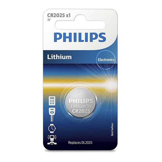 Philips CR2025/01B - Lithiová baterie CR2025 MINICELLS 3V 165mAh