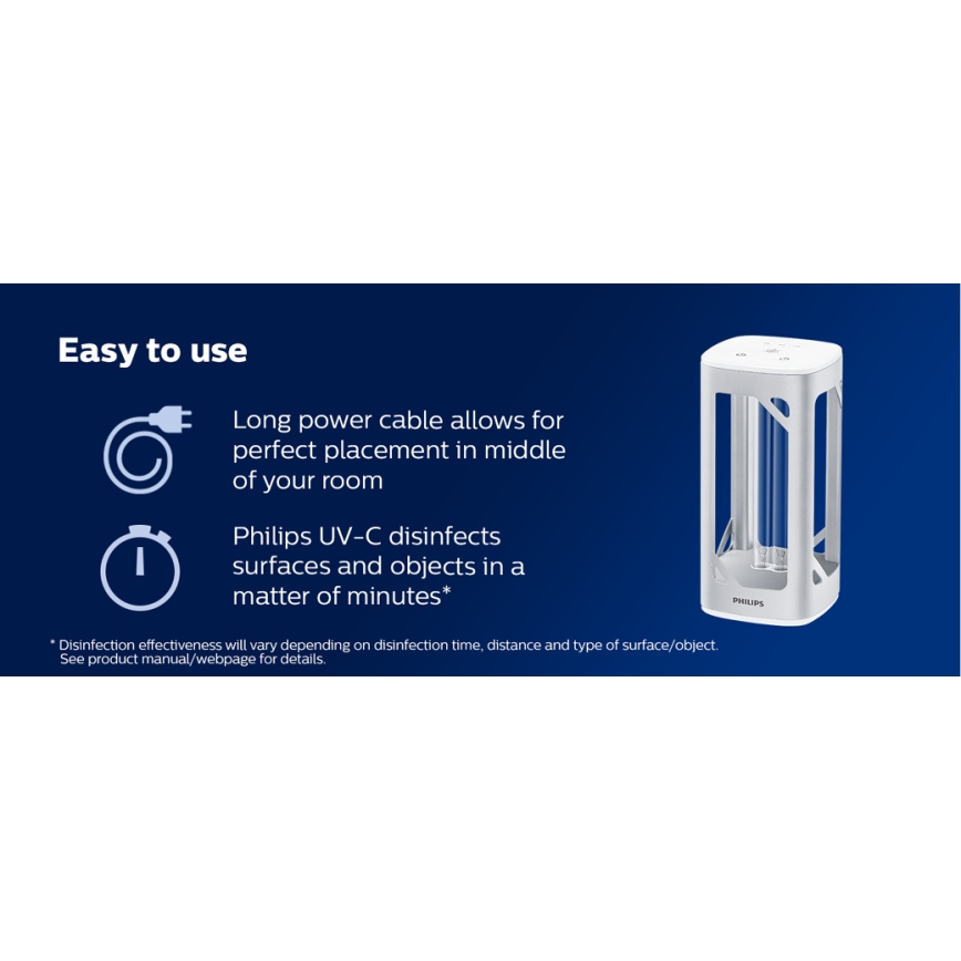 Philips - Dezinfekční germicidní lampa se senzorem UV-C/24W/230V