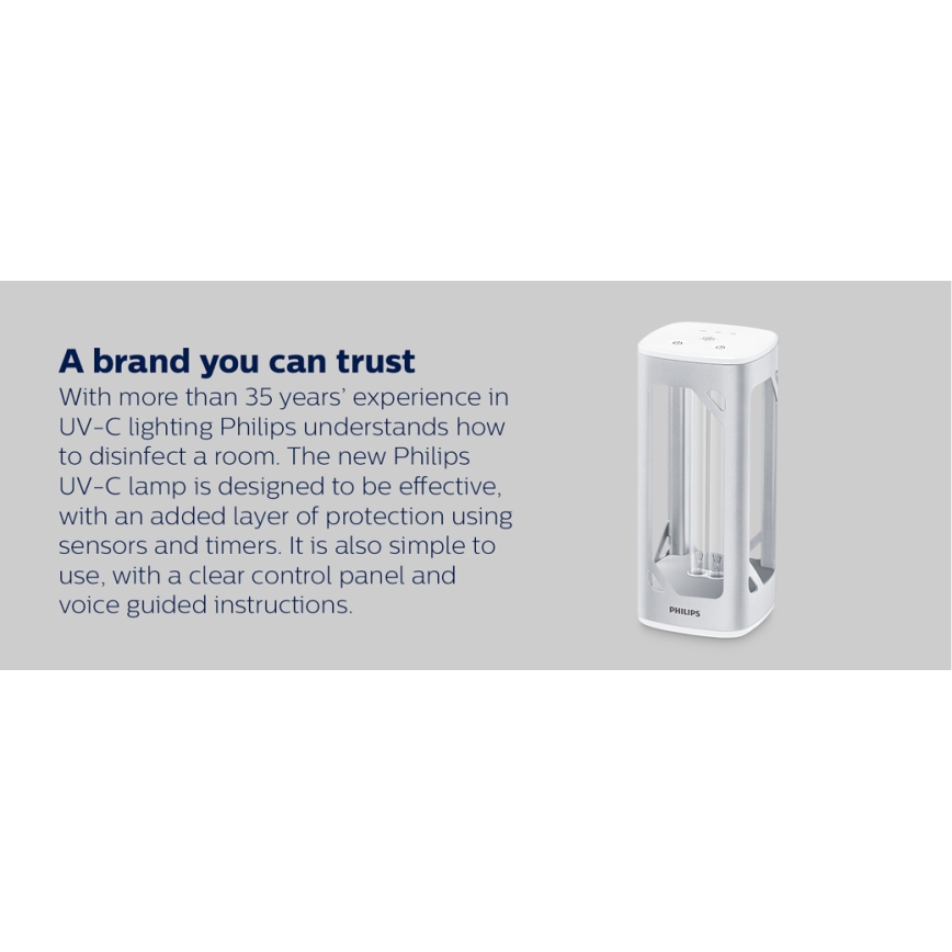 Philips - Dezinfekční germicidní lampa se senzorem UV-C/24W/230V
