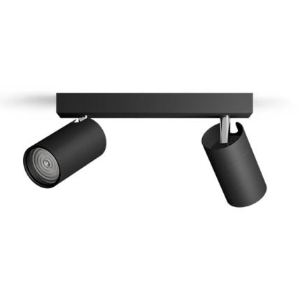 Philips - Koupelnové bodové svítidlo IDRIS 2xGU10/5W/230V IP44 černá