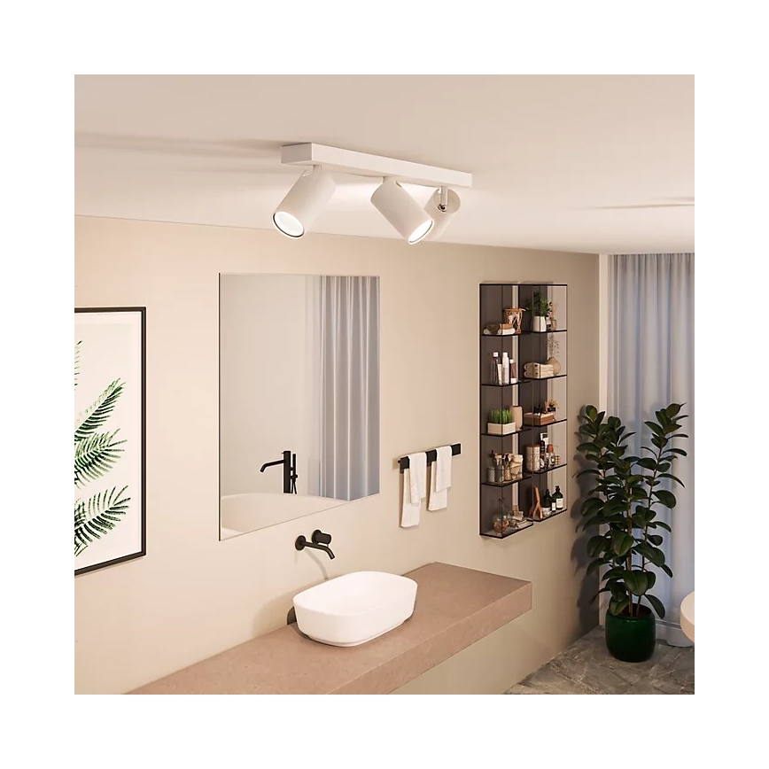 Philips - Koupelnové bodové svítidlo IDRIS 3xGU10/5W/230V IP44 bílá