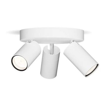 Philips - Koupelnové bodové svítidlo IDRIS 3xGU10/5W/230V IP44 bílá