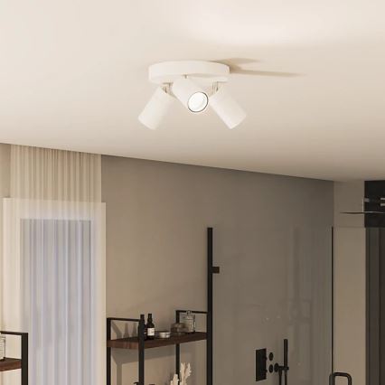 Philips - Koupelnové bodové svítidlo IDRIS 3xGU10/5W/230V IP44 bílá