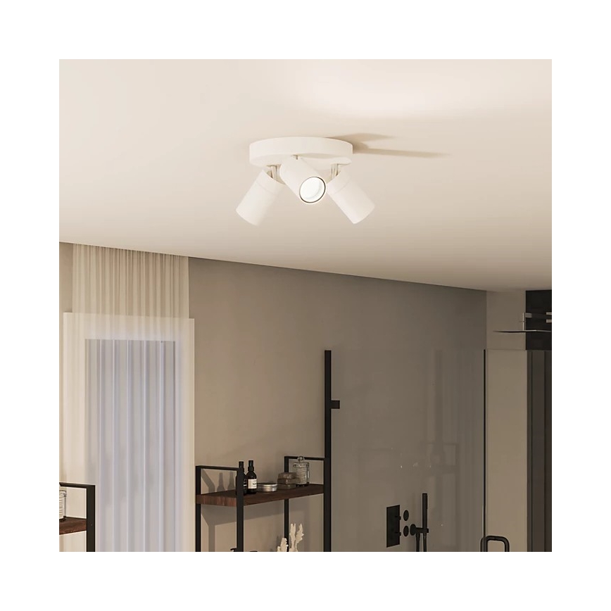 Philips - Koupelnové bodové svítidlo IDRIS 3xGU10/5W/230V IP44 bílá