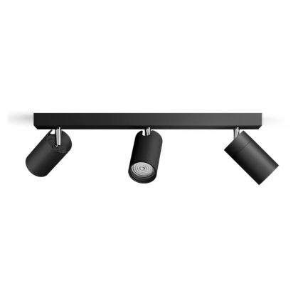 Philips - Koupelnové bodové svítidlo IDRIS 3xGU10/5W/230V IP44 černá