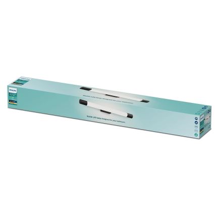 Philips - Koupelnové osvětlení zrcadla ROVER LED/10W/230V IP44 černá