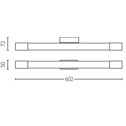 Philips - Koupelnové osvětlení zrcadla ROVER LED/10W/230V IP44 mosaz