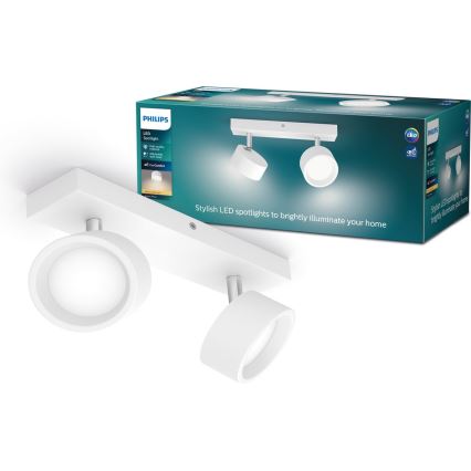 Philips - LED Bodové svítidlo 2xLED/5,5W/230V bílá