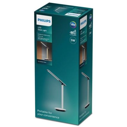 Philips - LED Stmívatelná dotyková stolní lampa IVORY LED/5W/5V 3000 mAh 2700/3600/5000K CRI 90