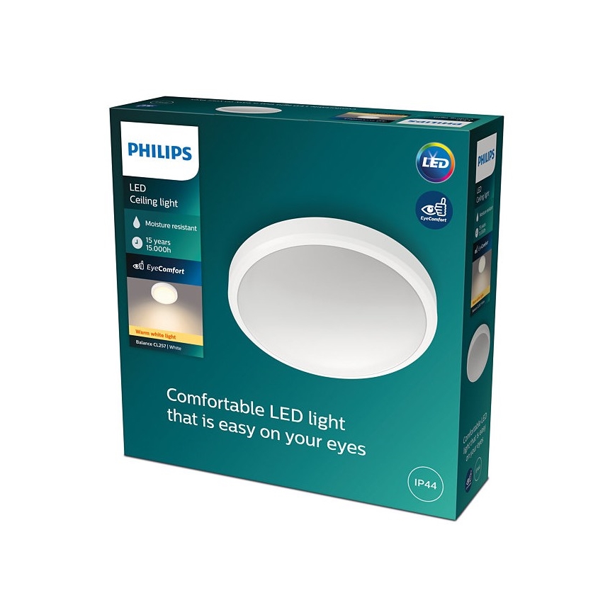 Philips - LED Koupelnové stropní svítidlo BALANCE LED/17W/230V IP44