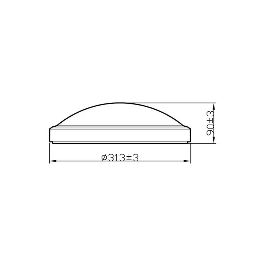 Philips - LED Koupelnové stropní svítidlo LED/17W/230V 2700K IP44
