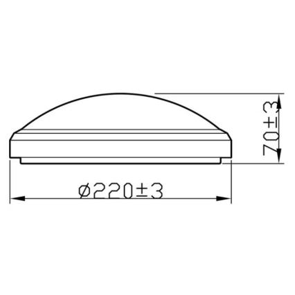 Philips - LED Koupelnové stropní svítidlo LED/6W/230V 2700K IP44