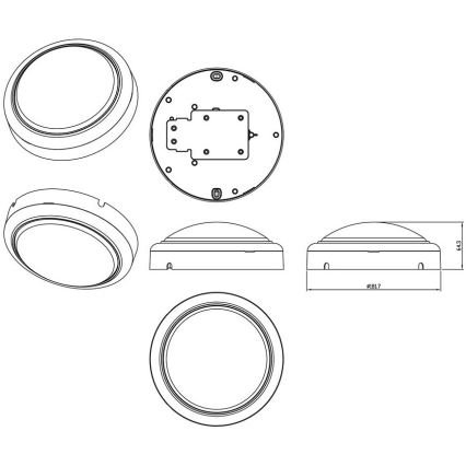 Philips - LED Nástěnné svítidlo PROJECTLINE LED/15W/230V IP65