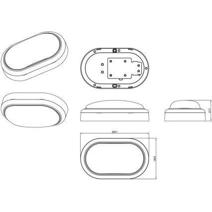 Philips - LED Nástěnné svítidlo PROJECTLINE LED/15W/230V IP65