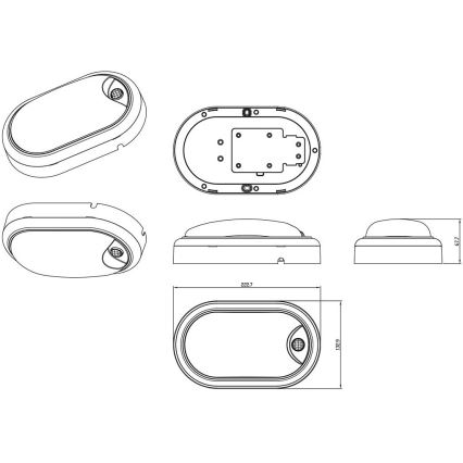 Philips - LED Nástěnné svítidlo se senzorem PROJECTLINE LED/15W/230V IP54