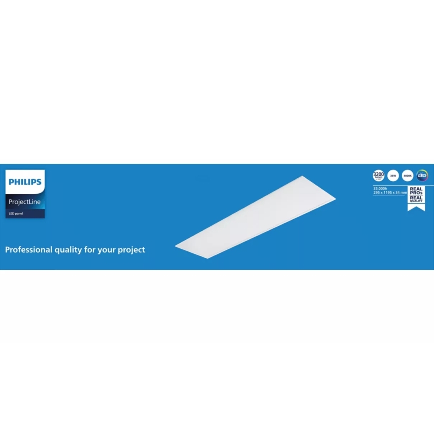 Philips - LED Panel podhledový PROJECTLINE LED/36W/230V UGR19 4000K 119x29,5 cm