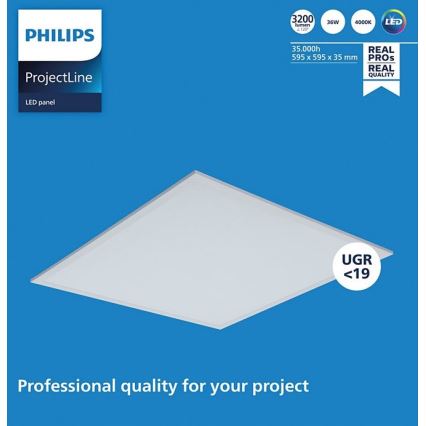 Philips - LED Panel podhledový PROJECTLINE LED/36W/230V 59,5x59,5 cm