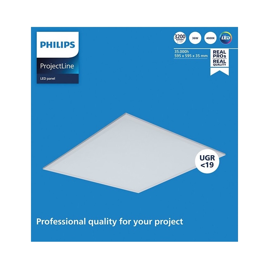 Philips - LED Panel podhledový PROJECTLINE LED/36W/230V 59,5x59,5 cm