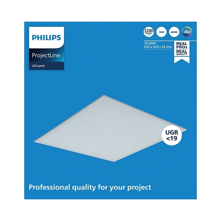 Philips - LED Panel podhledový PROJECTLINE LED/36W/230V 62x62 cm