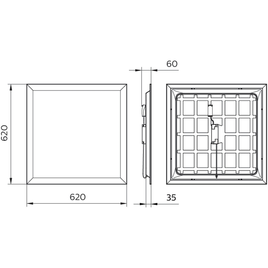 Philips - LED Panel podhledový PROJECTLINE LED/36W/230V 62x62 cm
