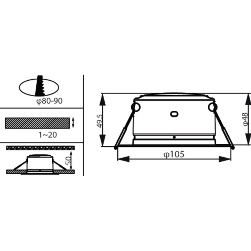 Philips - LED Podhledové svítidlo LED/2,2W/230V 3000K