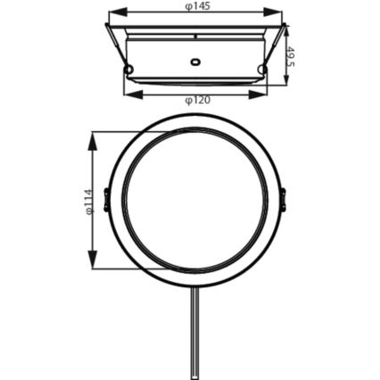 Philips - LED Podhledové svítidlo LED/4,8W/230V 3000K