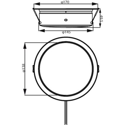 Philips - LED Podhledové svítidlo LED/6,5W/230V 3000K