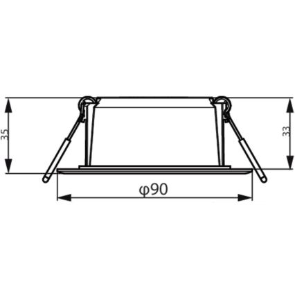 Philips - LED Podhledové svítidlo MESON LED/5,5W/230V 3000K