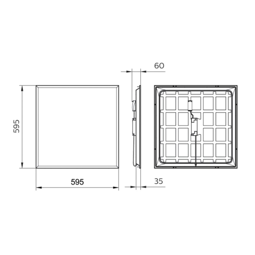 Philips - LED Podhledový panel LEDINAIRE LED/34W/230V 60x60 cm 4000K