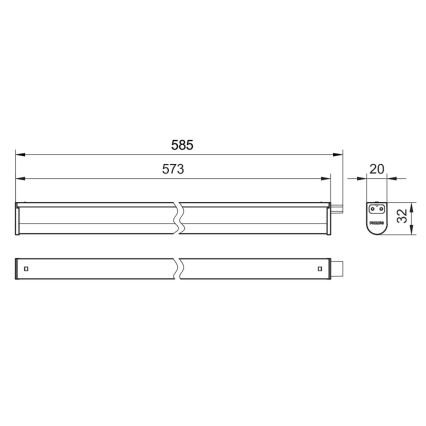 Philips - LED Podlinkové svítidlo PROJECTLINE LED/6,5W/230V 3000/4000/6500K