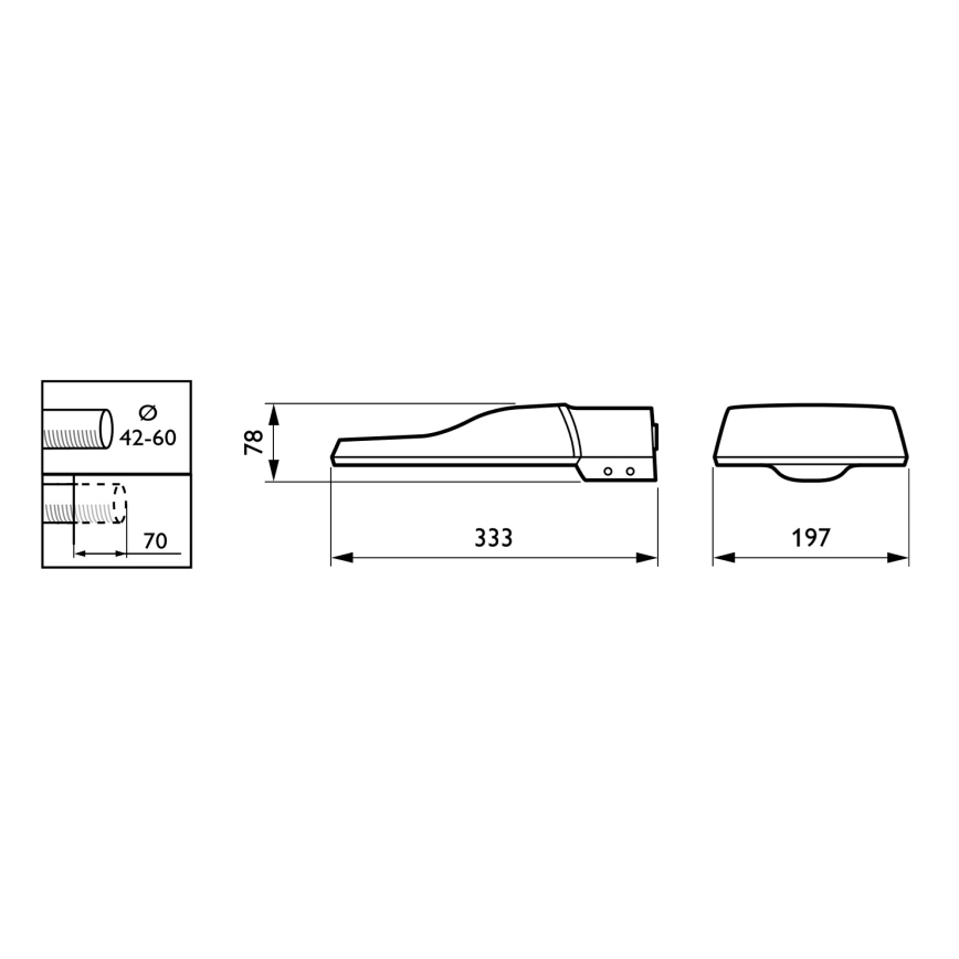 Philips - LED Pouliční lampa CORELINE MALAGA LED/25W/230V 4000K IP65