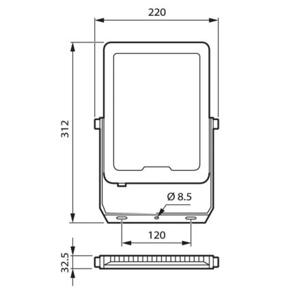 Philips - LED Reflektor LED/100W/230V 4000K IP65