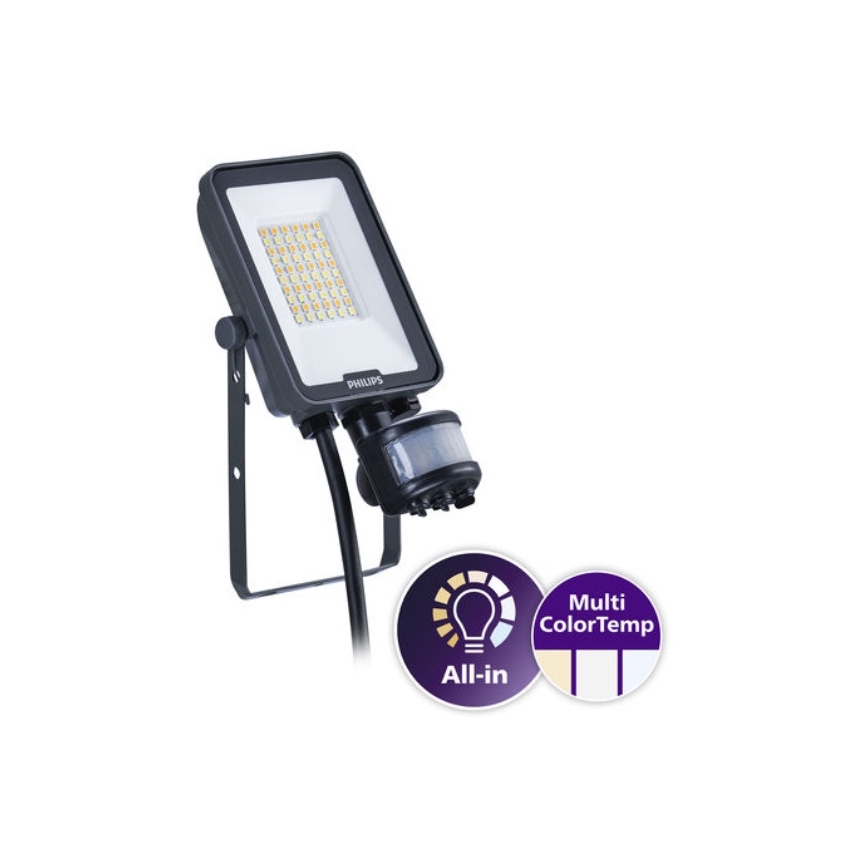Philips - LED Reflektor se senzorem pohybu a soumraku LEDINAIRE ALL-IN LED/20W/230V 3000/4000/6500K IP65