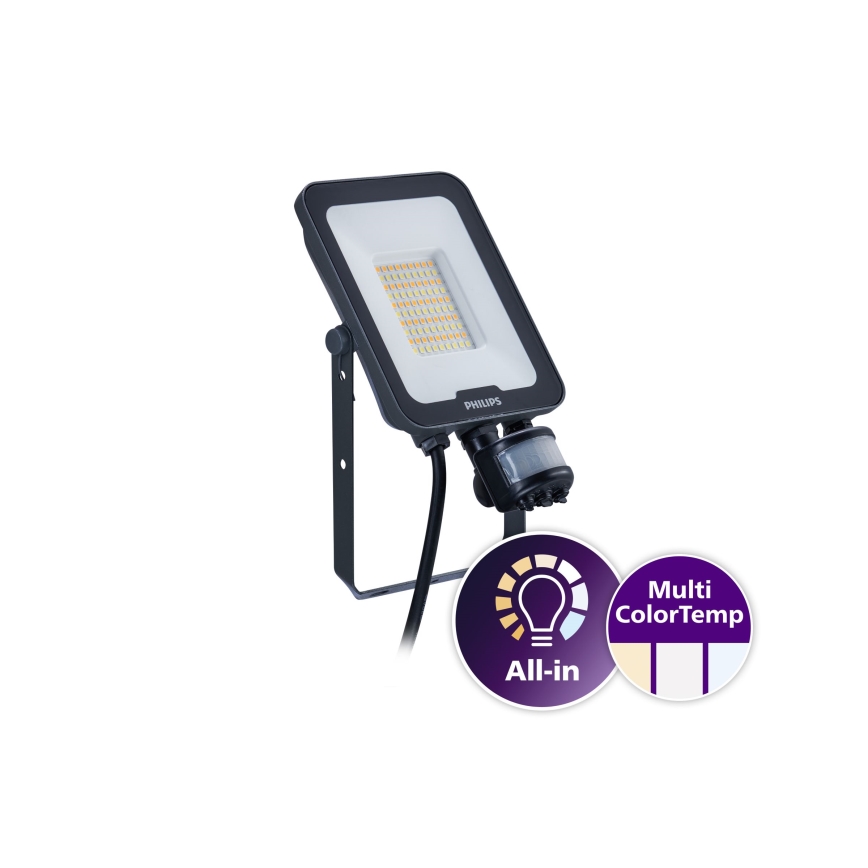Philips - LED Reflektor se senzorem pohybu a soumraku LEDINAIRE ALL-IN LED/30W/230V 3000/4000/6500K IP65