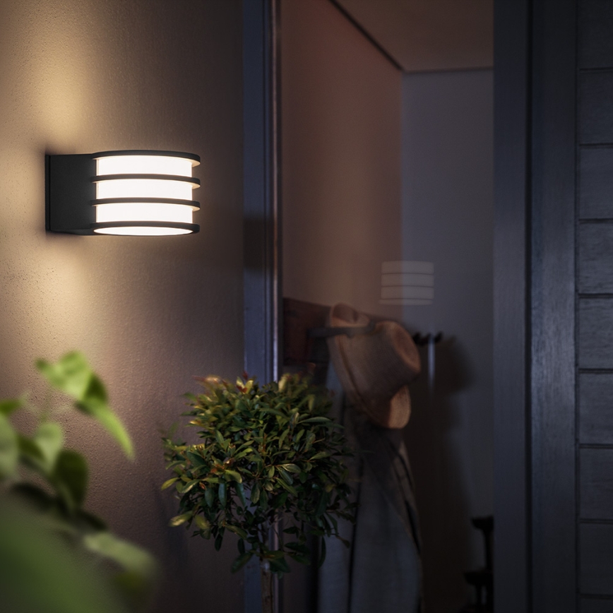 Philips - LED RGB Stmívatelné venkovní nástěnné svítidlo Hue LUCCA 1xE27/8,1W/230V 1000-20000K IP44