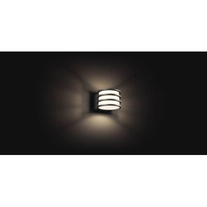 Philips - LED RGB Stmívatelné venkovní nástěnné svítidlo Hue LUCCA 1xE27/8,1W/230V 1000-20000K IP44