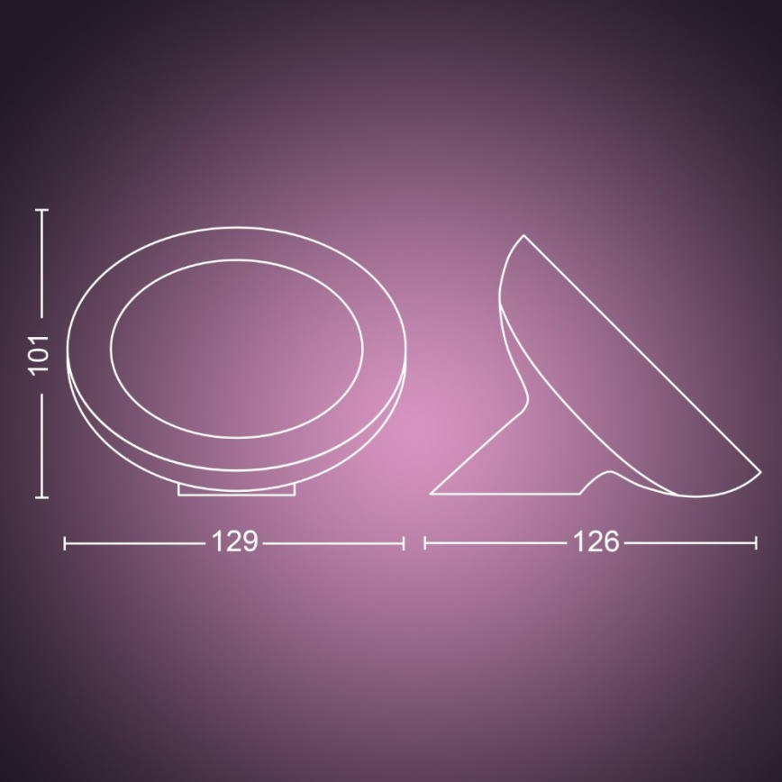 Philips - LED RGB Stmívatelná stolní lampa Hue BLOOM LED/7,1W/230V