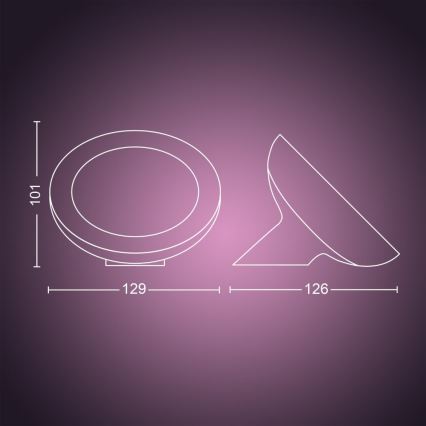 Philips - LED RGB Stmívatelná stolní lampa Hue BLOOM LED/7,1W/230V