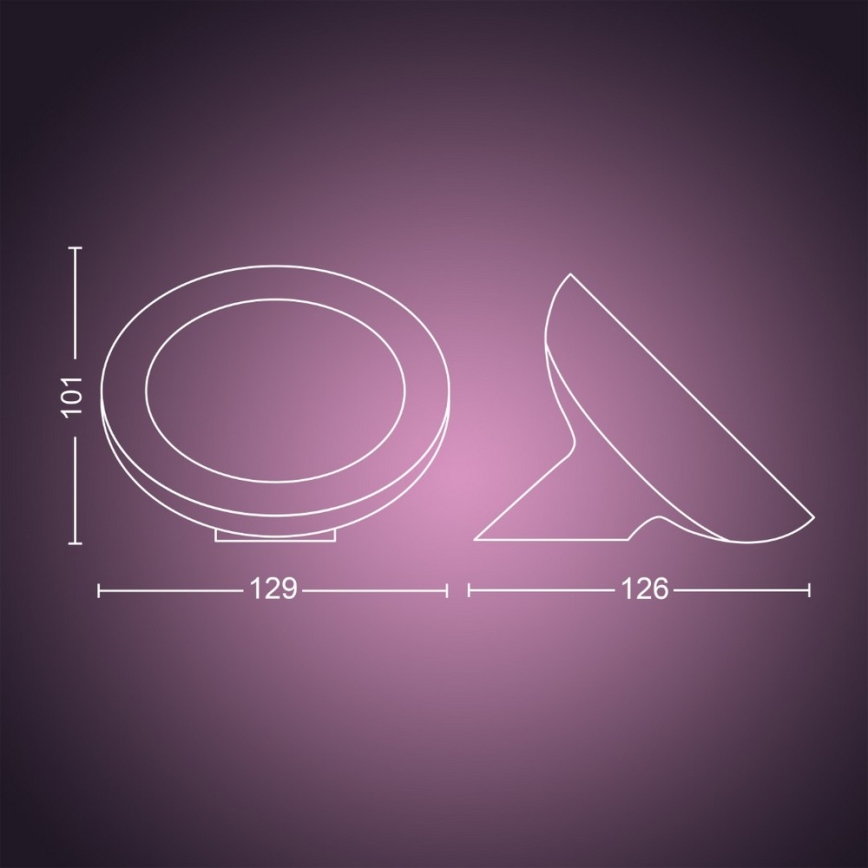 Philips - LED RGB Stmívatelná stolní lampa Hue BLOOM LED/7,1W/230V