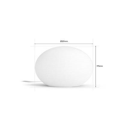 Philips - LED RGB Stmívatelná stolní lampa Hue FLOURISH White And Color Ambiance 1xE27/8,1W/230V 1000-20000K