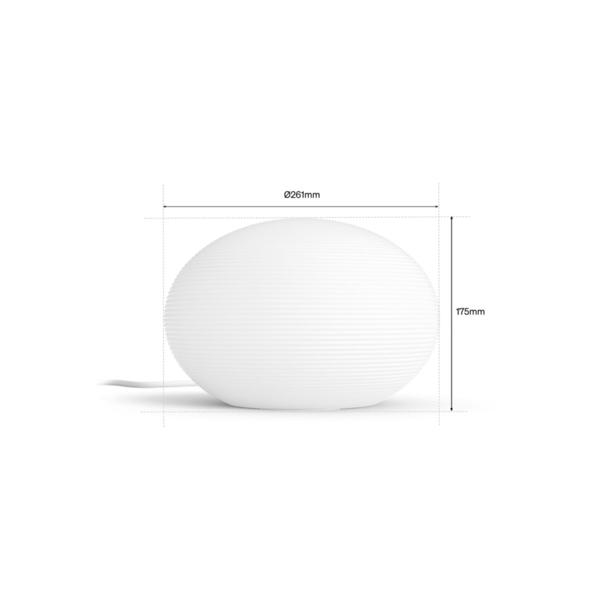Philips - LED RGB Stmívatelná stolní lampa Hue FLOURISH White And Color Ambiance 1xE27/8,1W/230V 1000-20000K
