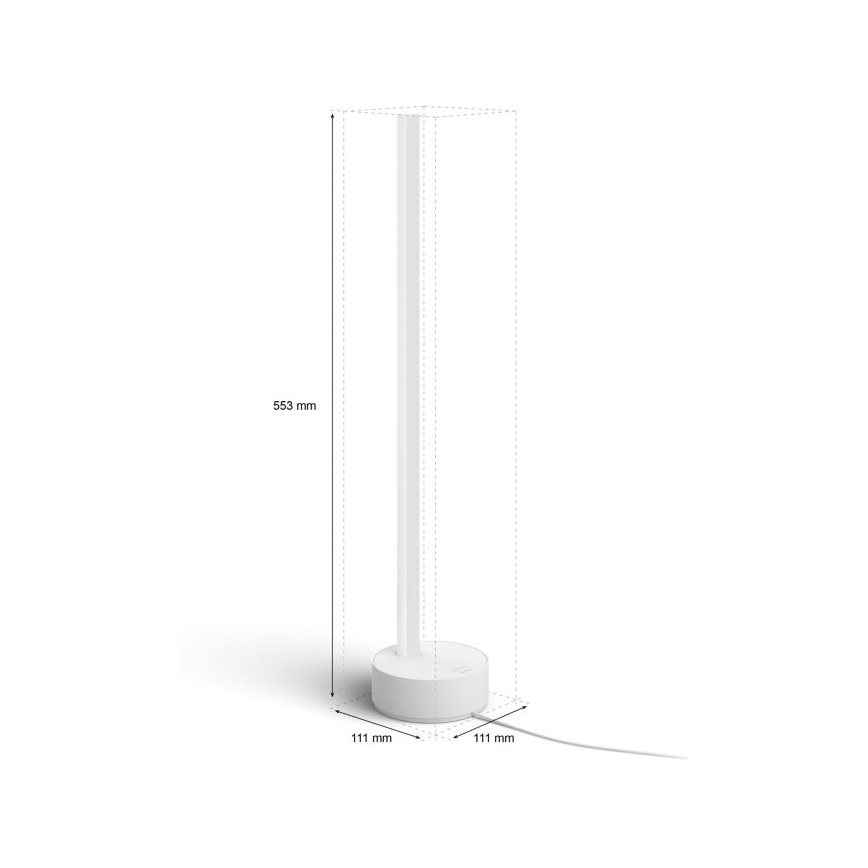 Philips - LED RGB Stmívatelná stolní lampa Hue SIGNE LED/12W/230V 2000-6500K bílá