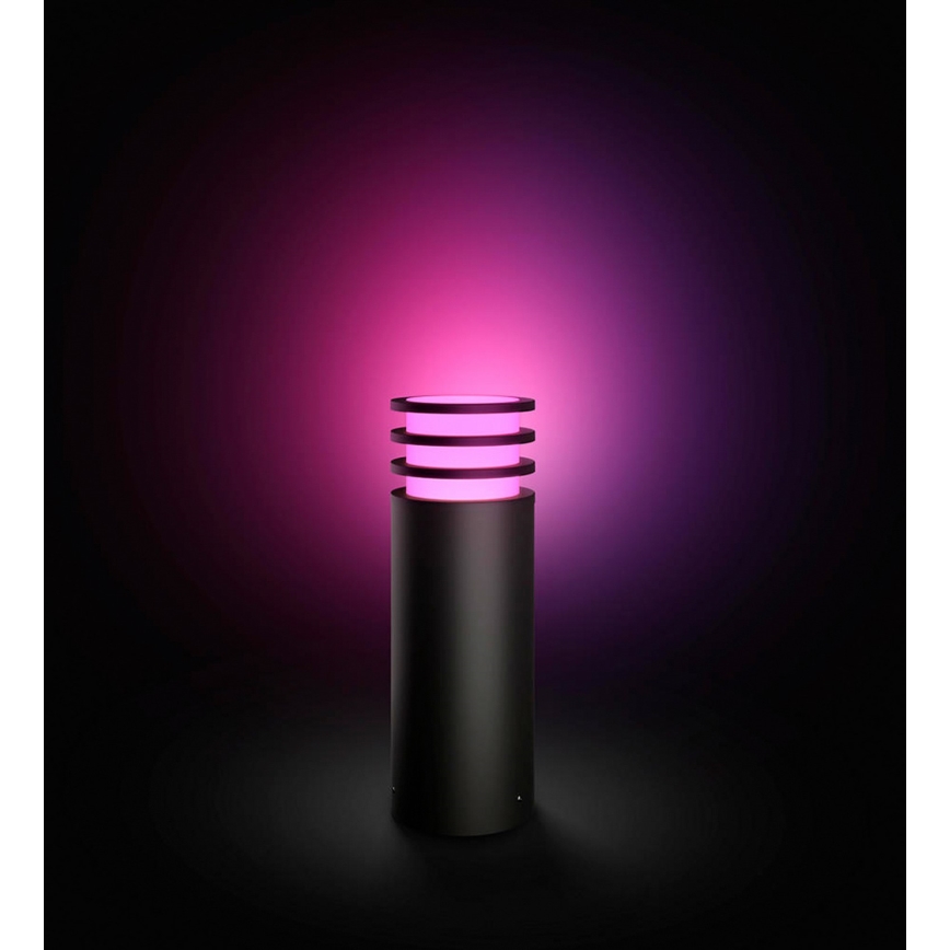 Philips - LED RGB Stmívatelná venkovní lampa Hue LUCCA 1xE27/8,1W/230V 25 cm 1000-20000K IP44