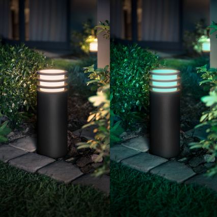 Philips - LED RGB Stmívatelná venkovní lampa Hue LUCCA 1xE27/8,1W/230V 25 cm 1000-20000K IP44